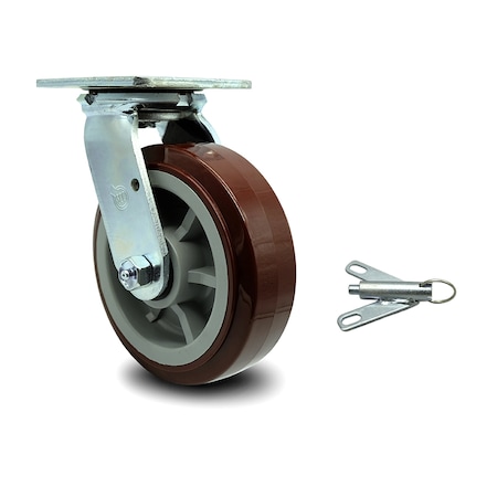 Service Caster Greenlee Swivel Caster with Bolt On Swivel Lock - MA6065 GMX Cart - SCC GRE-SCC-30CS620-PPUR-BSL
